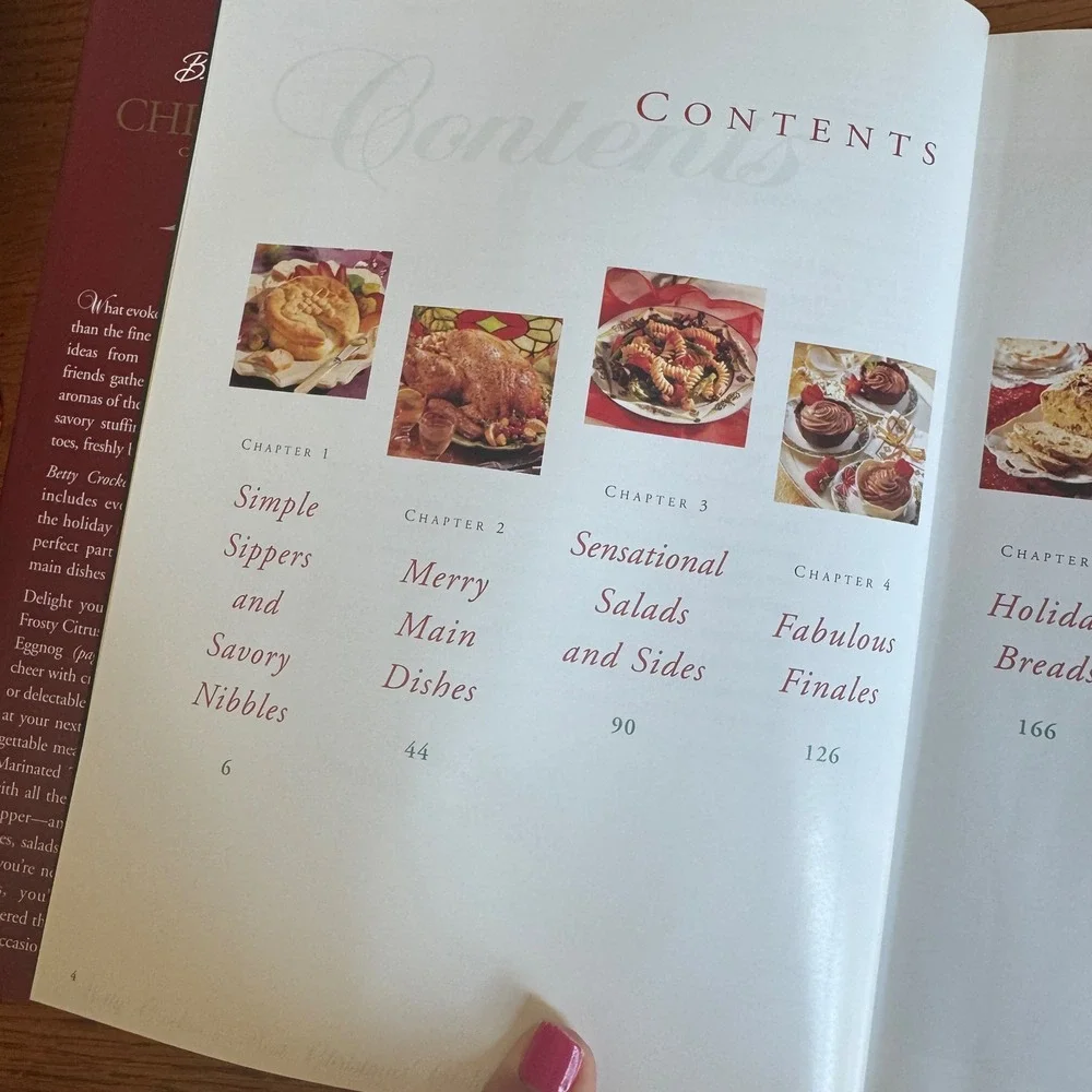 Betty Crocker's‎ Best Christmas Cookbook Hardcover Holiday Recipes 1999 Edition